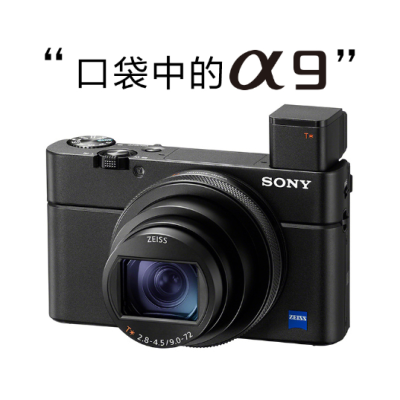 DSC-RX100M7 黑卡®数码相机（24-200mm蔡司镜头 实时眼部对焦 4K HDR 视频拍摄 RX100 VII）